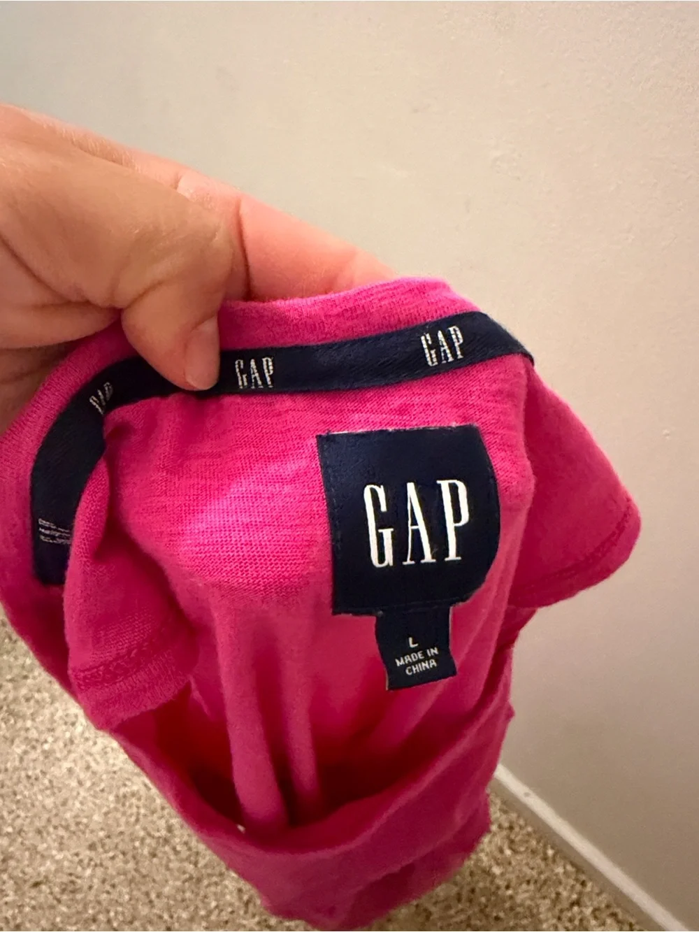 GAP Girls' Bright Pink Tiered Tank Dress